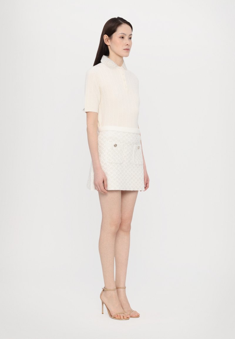 Mini Jupe Suzie En Coton Blanc Taille 30 - Denim - Fermeture éclair