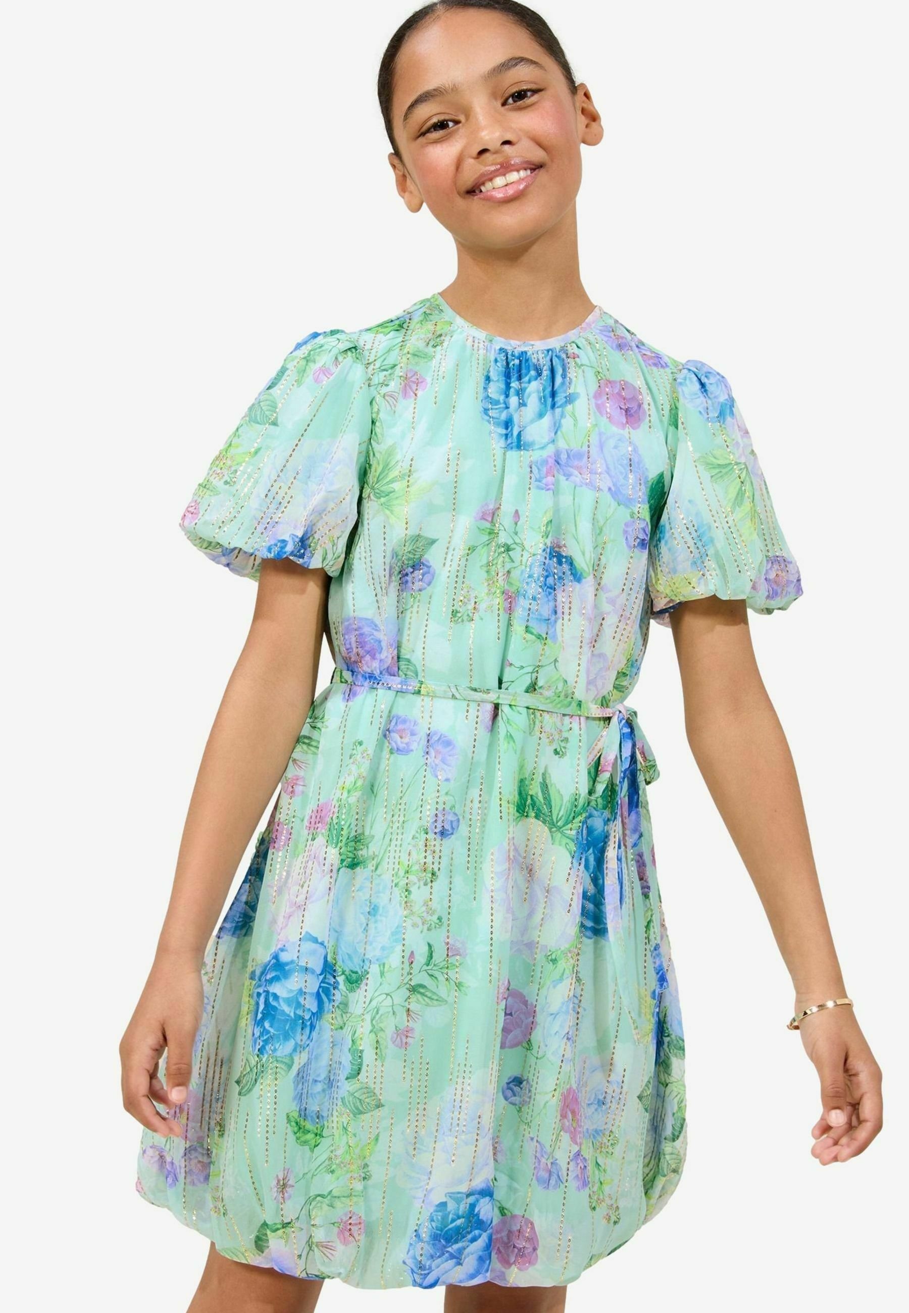 slim fit dress slacks Embellished Wrap Over A-Line Mini Dress in Mint - 2