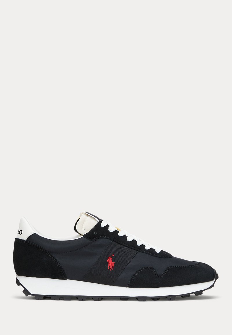 Polo Ralph Lauren PRL TRAIL 100 SUEDE & OXFORD SNEAKER UNISEX - Sporta apavi - black/deckwash white