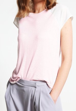 T-shirt med print - light pink