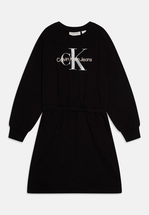 GLITTER MONOLOGO DRESS - Robe de jour - black