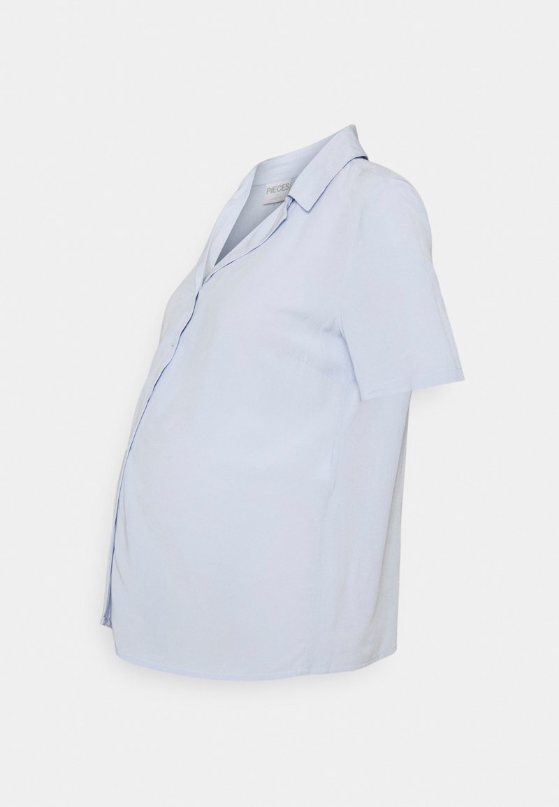 Pieces Maternity Overhemdblouse blauw Pieces Maternity Overhemdblouse blauw