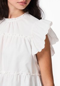 Pieces PCJILLA O NECK - Linne - bright white