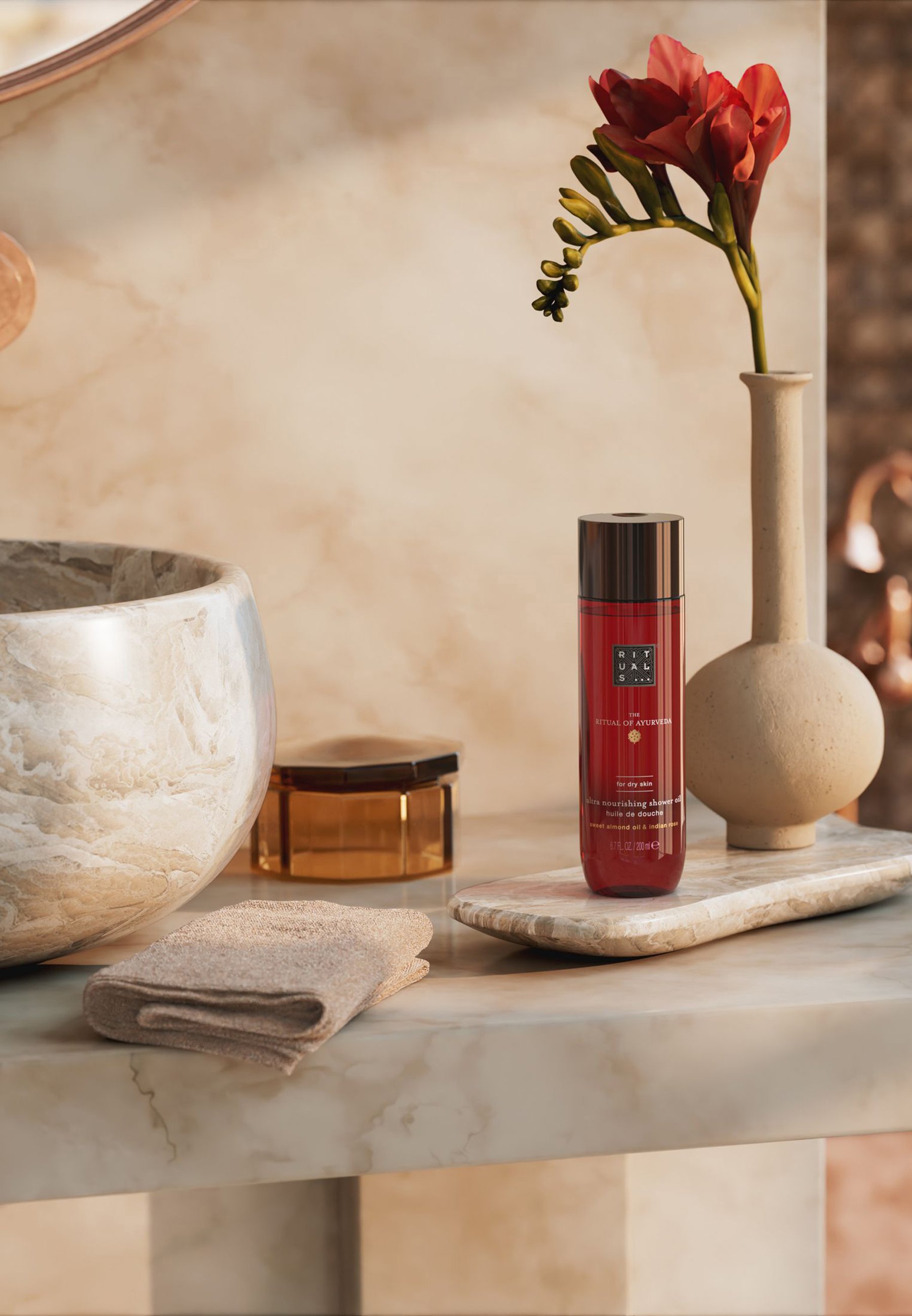 Rituals The Ritual Of Ayurveda Körperöl – 100 Ml, Mit Indischer Rose & Süßmandel, Reichhaltig