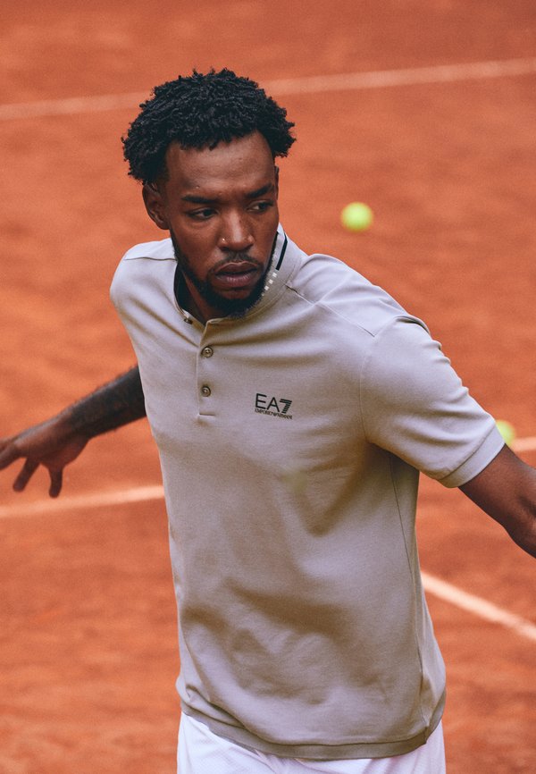 TENNIS CLUB SERAFINO - Basic T-shirt - lavender gray