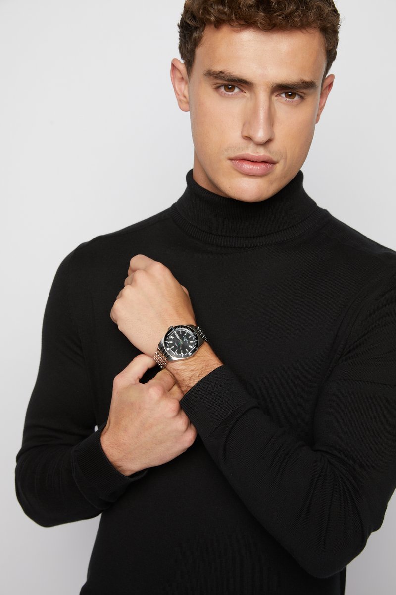 Timex WATERBURY DIVE AUTOMATIC - Horloge - silver-coloured/black