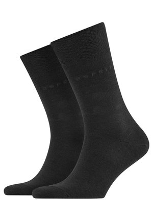 Basic Easy 2-Pack uni - Chaussettes - black (3000)