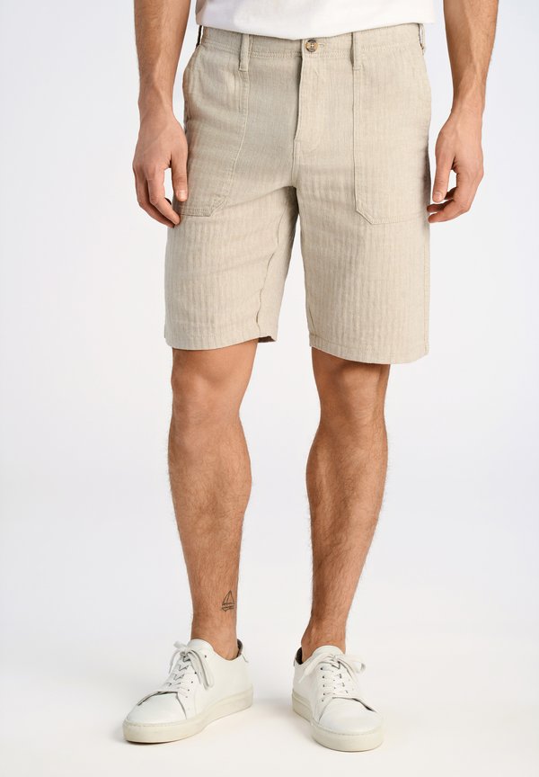 HERRINGBONE - Shorts - lt stone