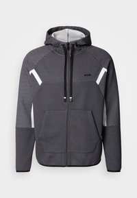 HOODIE - Užtrauktuku užsegamas treningas - dark grey