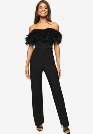 PREMIUM WIDE LEG BELTED  - REGULAR FIT - Kombinezonas - black