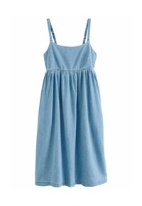 PETITE FIT - STRAPPY MIDI  - Denimové šaty - mid blue