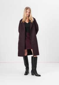 Vero Moda VMFORTUNEAYA LONG - Klassisk kåpe / frakk - winetasting