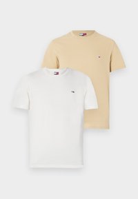 SLIM TEE 2 PACK - Basic póló - ancient white/relic tan