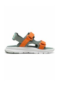 Puma EVOLVE - Pārgājienu sandales - green moon orange glo aquatic