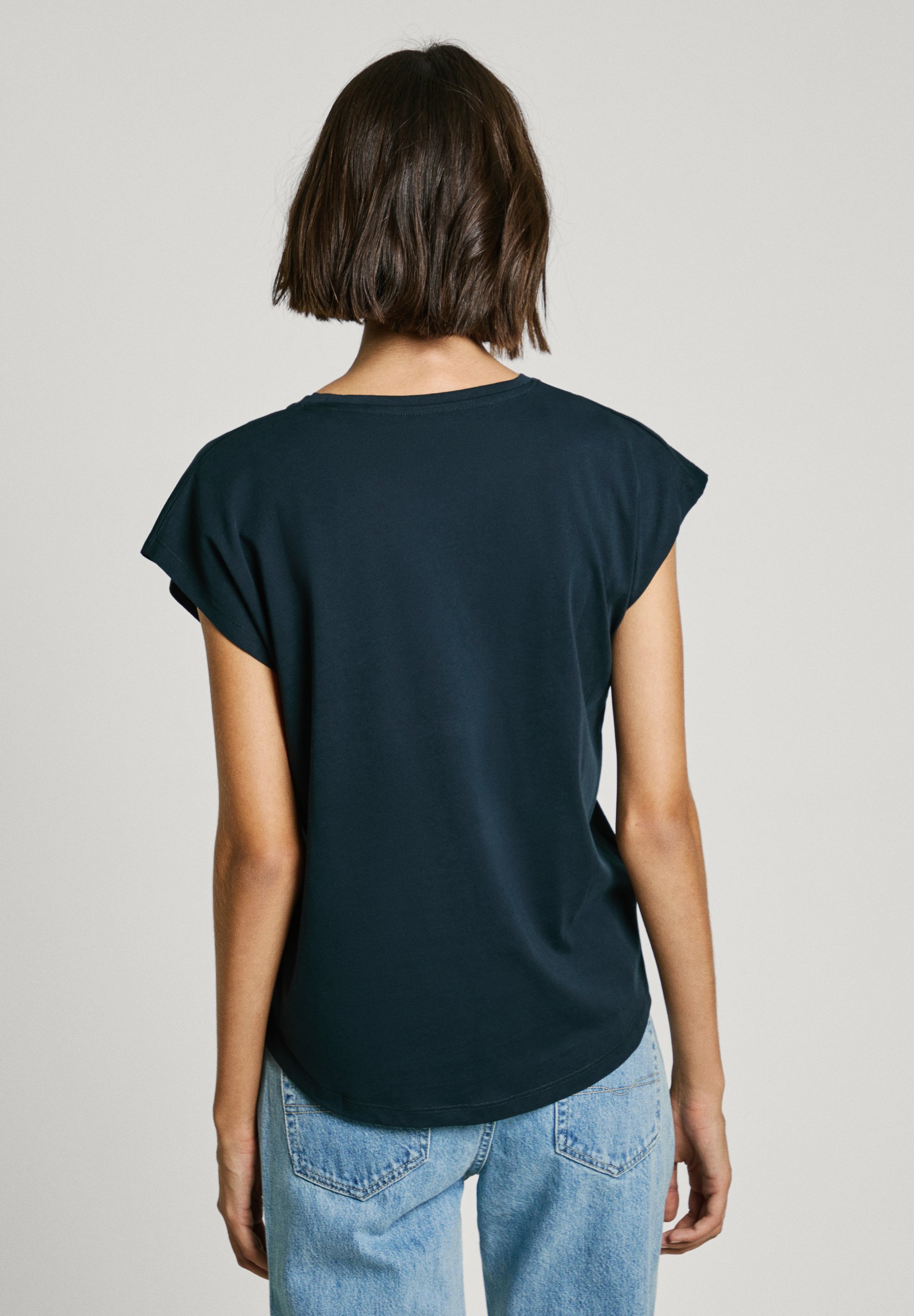 売れ筋商品|||ペペジーンズ Tシャツ レディース トップス BLOOMA - Basic T-shirt - dulwich blue 楽天市場】デニム（柄ボーダー）（Tシャツ・カットソー