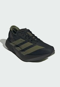 adidas Performance ADIZERO ADIOS PRO 4 - Road running shoes - core black focus olive charcoal