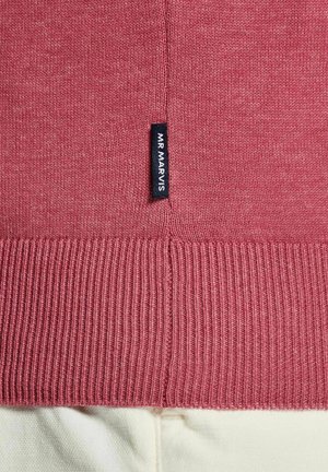 MR MARVIS, THE KNITTED POLO - Polo - cherries