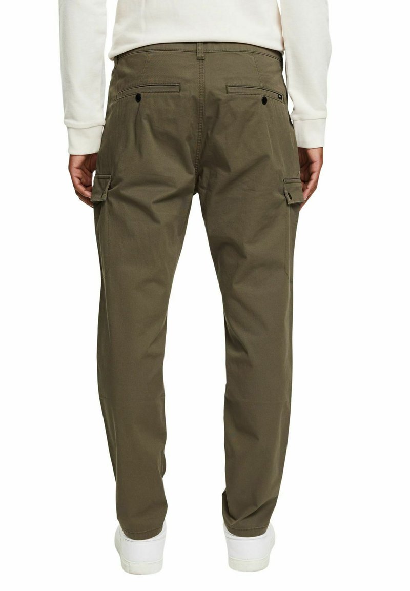 Herren Chinos | Esprit Cargohose dark khaki/grün-metallic - YE34444 Herren Chinos | Esprit Cargohose dark khaki/grün-metallic - YE34444