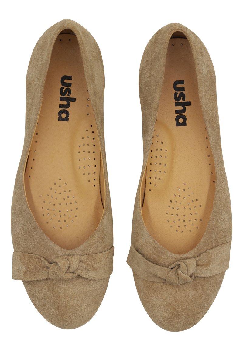 Damen Klassische Ballerinas | usha Klassischer Ballerina camel - CC15307 Damen Klassische Ballerinas | usha Klassischer Ballerina camel - CC15307