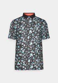 ABSTRACT CAMO - Polo shirt - black/aquatic