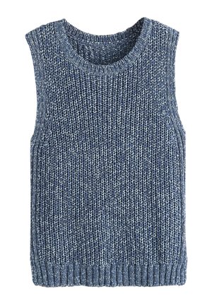 Next, REGULAR FIT - OPEN KNITTED TANK TOP . - Top - denim blue