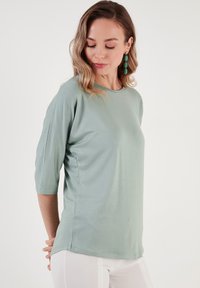 LELA CREW NECK  - Långärmad tröja - almond green