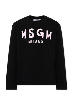 MSGM, T-SHIRT - Maglietta a manica lunga - black