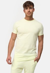 INDICODE JEANS - KLOGE - Jednoduché tričko - lime cream Miniatura obrázku 1