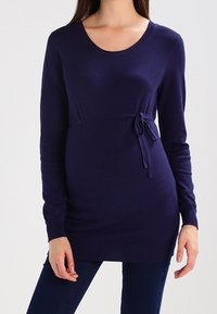 Zalando Essentials Maternity Stickad tröja - dark blue