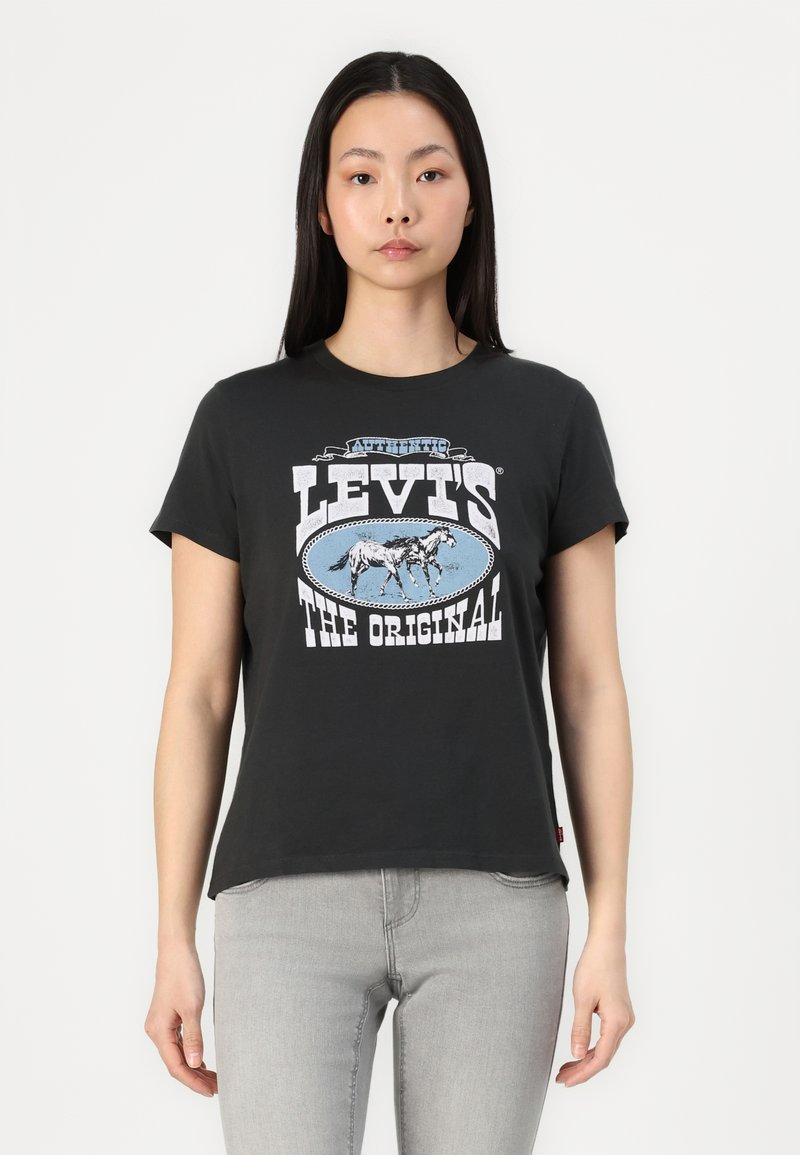 Levi's® THE PERFECT TEE - Trükipildiga T-särk - black