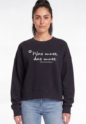 watapparel, WAS MUSS DAS MUSS - Sweatshirt - black