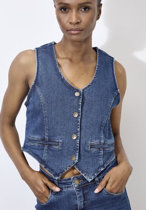 Apricot Waistcoat - blue