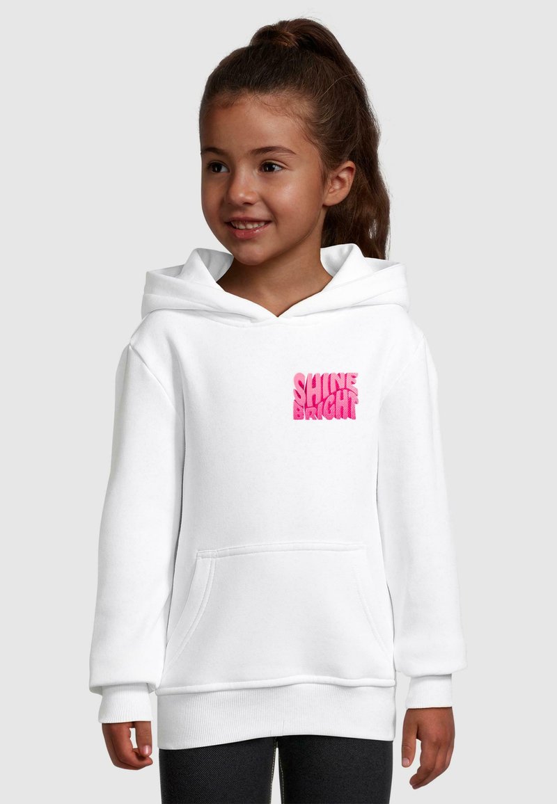 Merchcode SHINE BRIGHT ONE - BASIC - Hættetrøje - white
