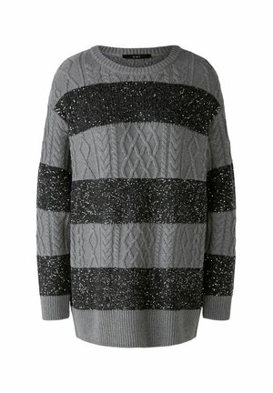 Oui Strickpullover - grey silver