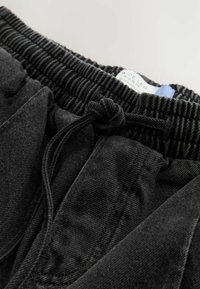 REGULAR FIT PINTUCK WIDE - Kavbojke na trapez - washed black