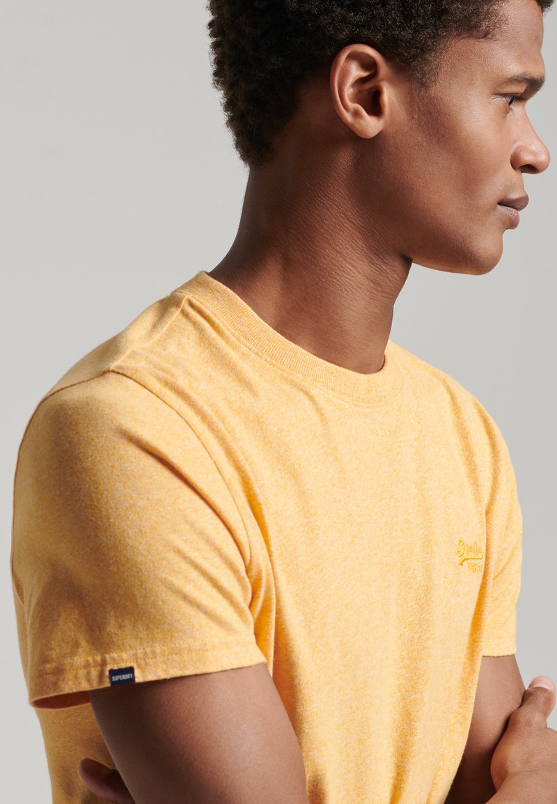 Herren T-Shirts basic | Superdry VINTAGE T-Shirt basic sunshine yellow grit/hellgelb-meliert - HC09371 Herren T-Shirts basic | Superdry VINTAGE T-Shirt basic sunshine yellow grit/hellgelb-meliert - HC09371