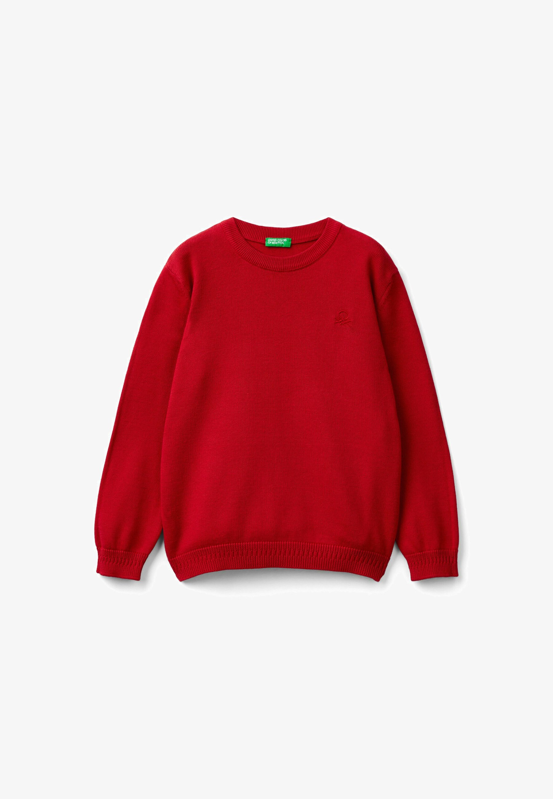 Crew Neck Benetton Trui Dames Wol Turtleneck Sweater In Pure