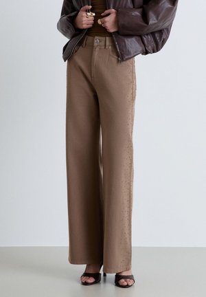 Calliope, JEAN TINTA UNITA - Jean boyfriend - beige scuro