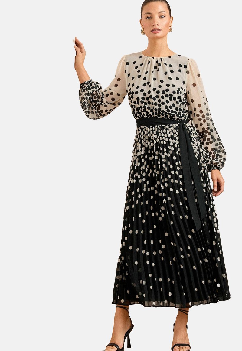 Love & Roses REGULAR FIT - MONO SPOT  MIDI  - Maksi suknelė - black white