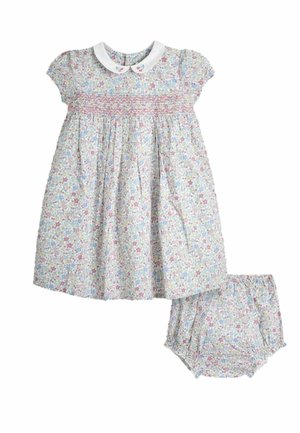 REGULAR FIT - FLORAL SMOCKED  SET - Denné šaty - blue ditsy