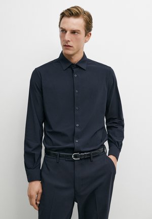 Massimo Dutti, Hemd - mottled dark blue