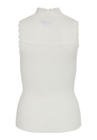 VILA VISIA  HIGH NECK TOP - Top - cloud dancer