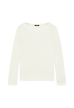 Massimo Dutti, LONG SLEEVE BOAT NECK T-SHIRT - Langærmet T-shirt - sand
