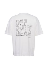 HALO GRAPHIC BOXY - T-shirt print - marshmallow
