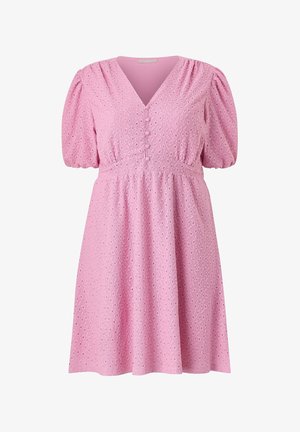 Ellos Plus collection, KLEID MIT BALLONÄRMELN. - Jurk - pink