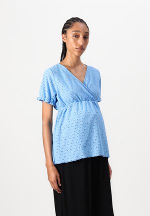 VMMULRIKKE BRODERIE ANGLAIS - Blouse - little boy blue