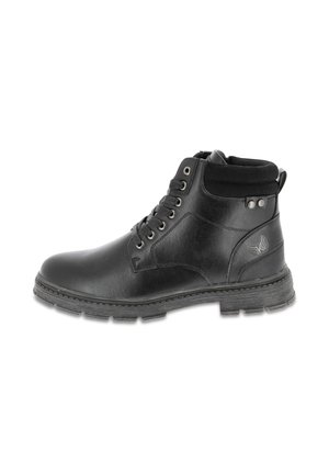 Botines con cordones - black