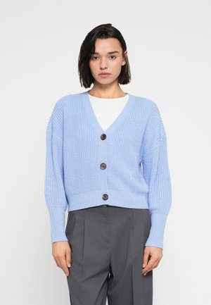Vero Moda LEA V NECK CARDIGAN - Cardigan - brunnera blue