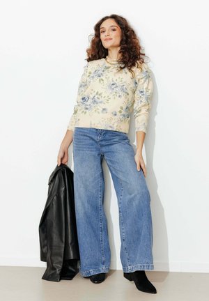 À FLEURS - Pullover - imprimé écru