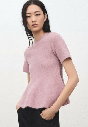 T-shirt basique - rose pastel